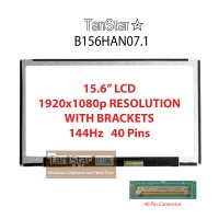  15.6" Laptop LCD Screen 1920x1080p With Bracket 144Hz  40 Pins B156HAN07.1